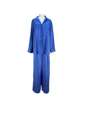 Vintage Inner Most Satin Sleepwear Pant Set Pajamas Blue